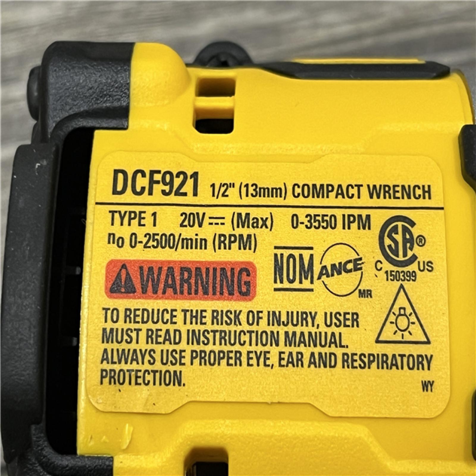 AS-IS DEWALT ATOMIC 20V MAX Cordless Brushless 1/2 in. Variable Speed Impact Wrench (Tool Only)