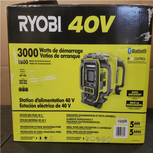 Phoenix NEW RYOBI 40V 1800-Watt Portable Battery Inverter Power Station and 4-Port Charger (Tool Only)