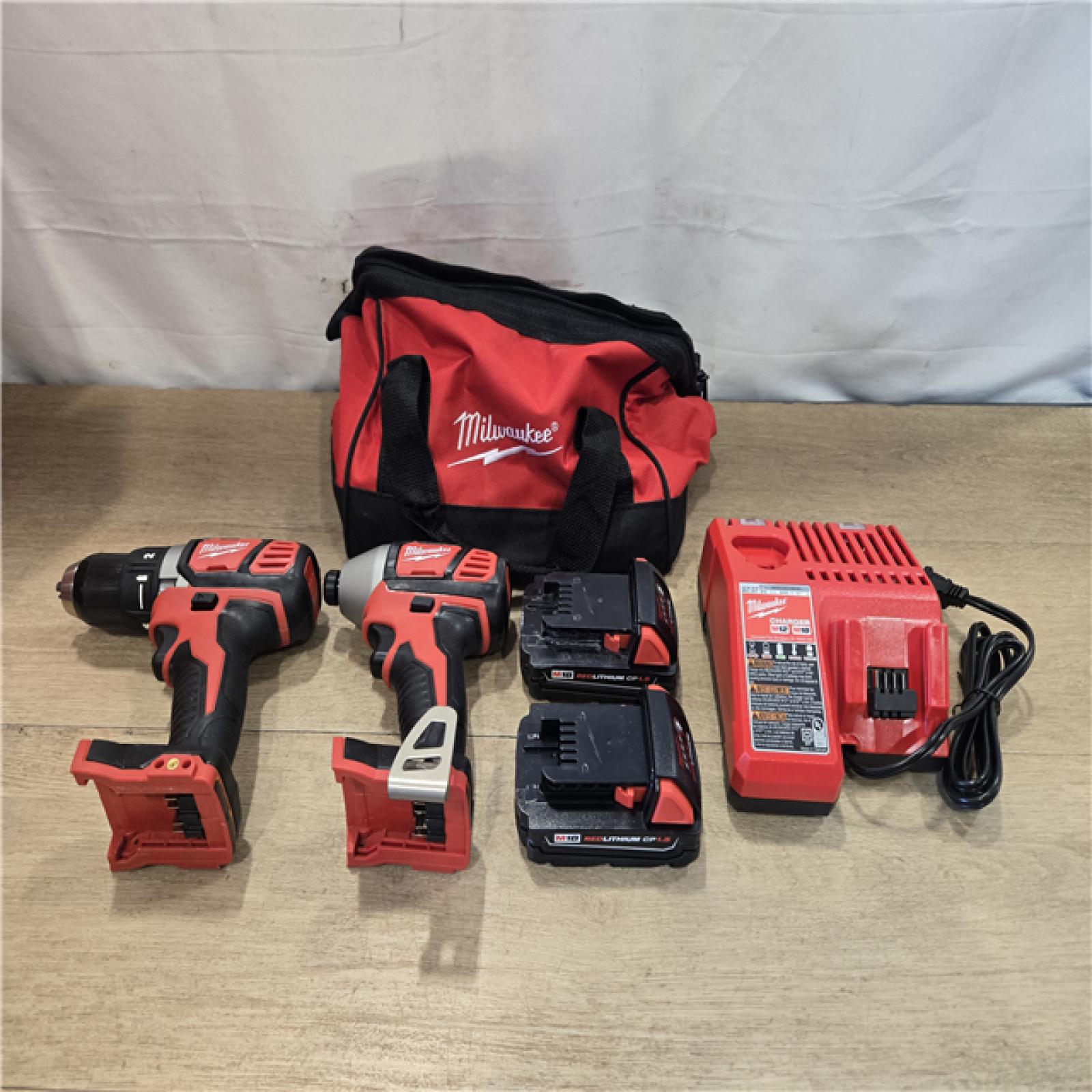 AS-IS Milwaukee 18V Cordless Drill Driver/Impact Driver Combo Kit