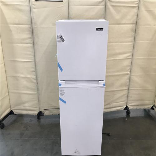 California AS-IS Magic Chef 10.1 Cu. Ft. Top Freezer Refrigerator in White
