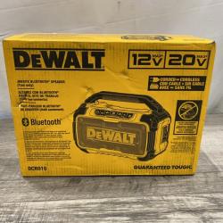 NEW - DEWALT 20V MAX Cordless Bluetooth Speaker (Tool Only)