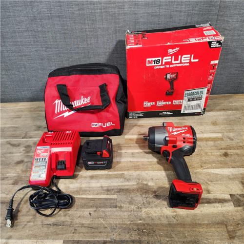 HOUSTON LOCATION - AS-IS Milwaukee M18 1/2 in. Cordless Brushless High Torque Impact Wrench Kit (Battery & Charger)