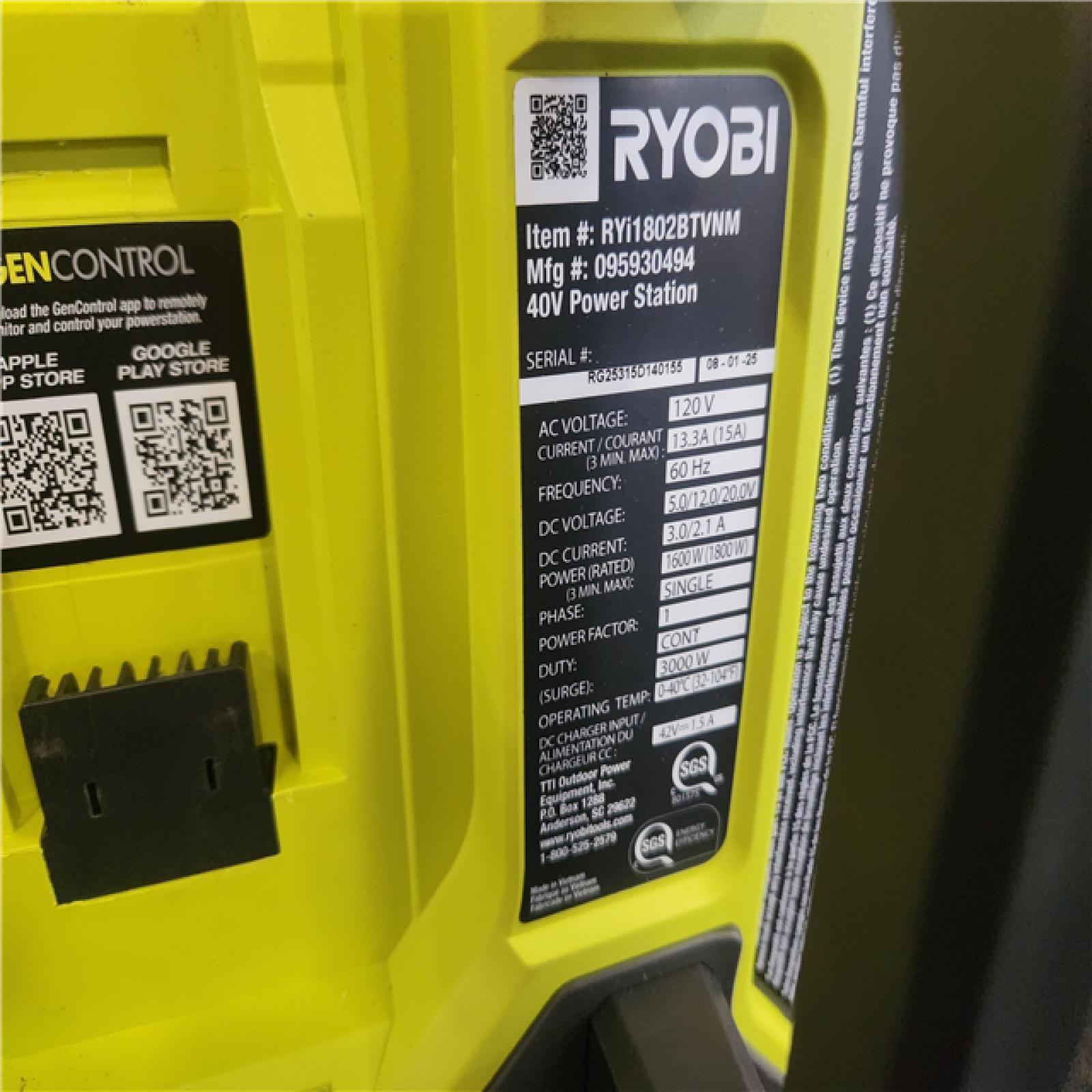 Phoenix NEW RYOBI 40V 1800-Watt Portable Battery Inverter Power Station and 4-Port Charger (Tool Only)