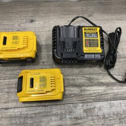 AS-IS DEWALT 20V MAX Lithium-Ion Battery Kit with 5.0Ah and 2.0Ah Battery and Charger