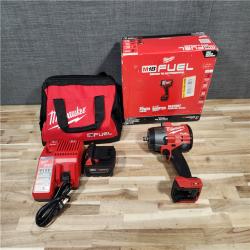 HOUSTON LOCATION - AS-IS (APPEARS LIKE NEW) Milwaukee FUEL 18V Lithium-Ion Brushless Cordless 1/2 in. Impact Wrench w/Friction Ring Kit