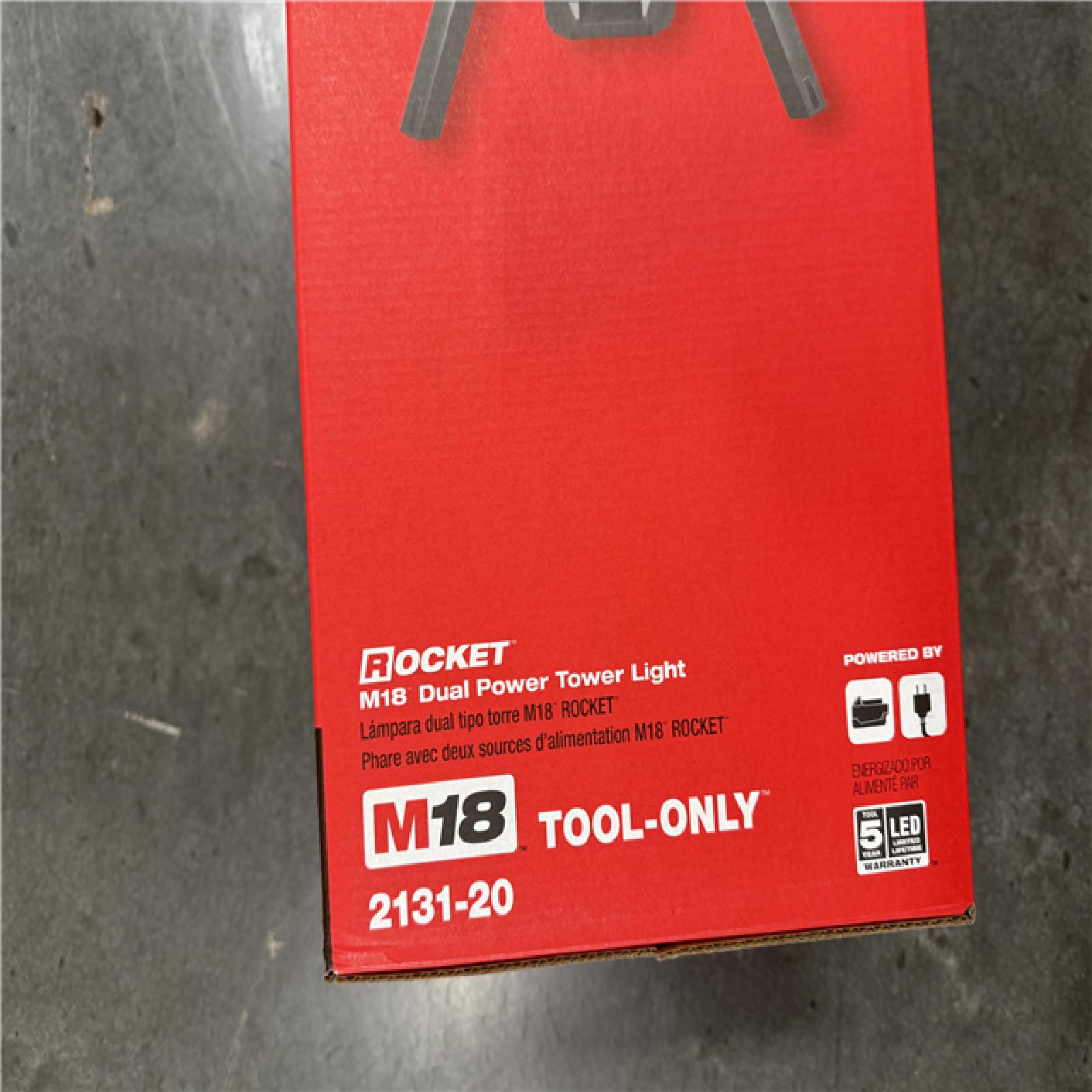 California NEW Sealed Box Milwaukee M18 Dual Power Tower Light (Tool Only)
