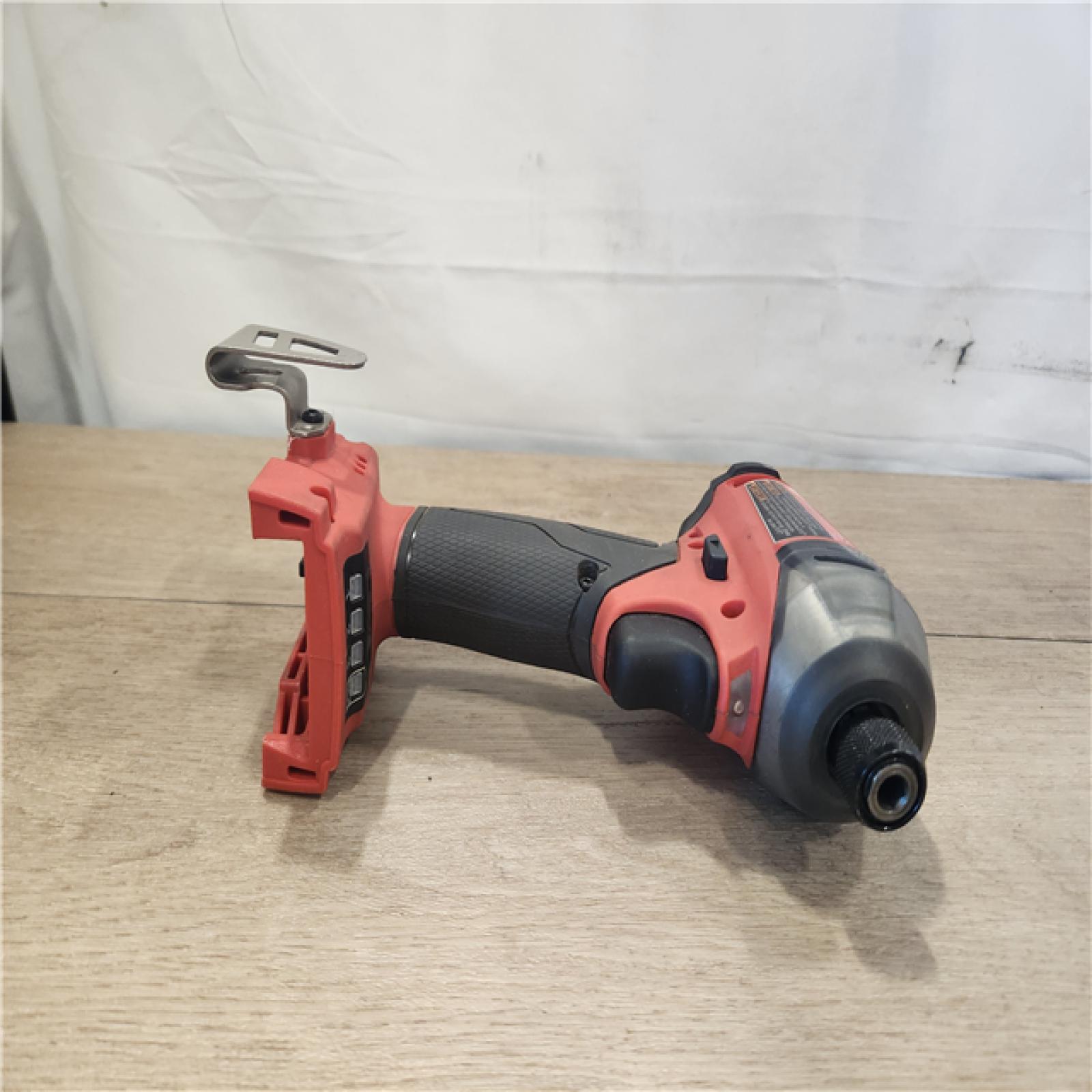 AS-IS- Milwaukee FUEL 18V Lithium-Ion Brushless Cordless 1/4 in. Hex Impact Driver (Tool-Only)