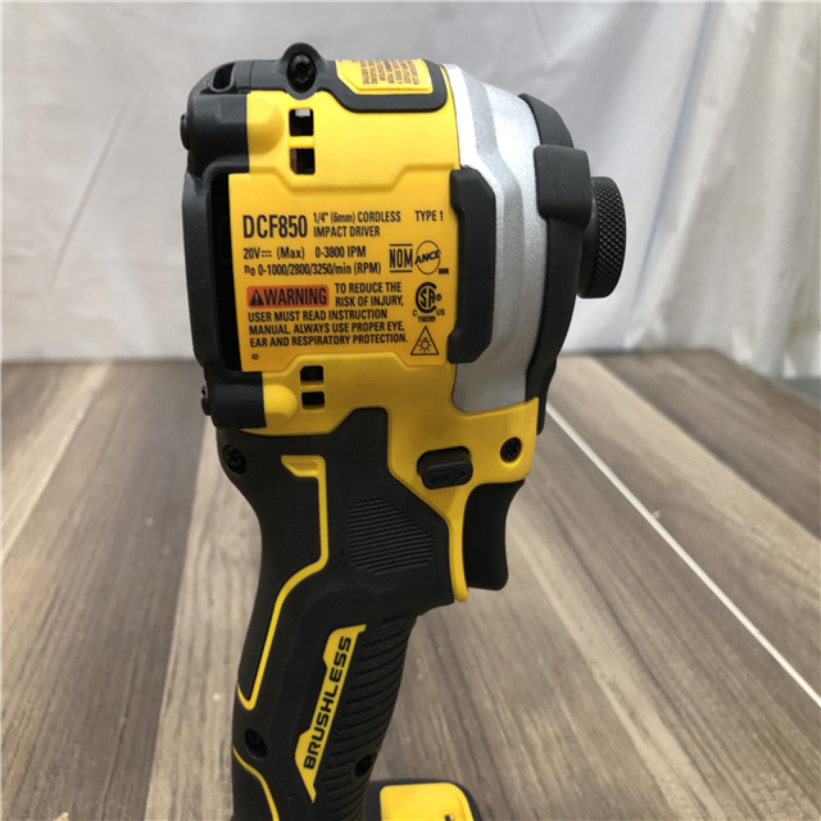 AS-IS DEWALT ATOMIC 20V MAX Cordless Brushless Compact 1/4 in. Impact Driver (Tool Only)