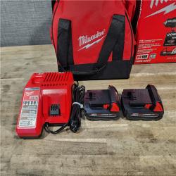 HOUSTON LOCATION - AS-IS Milwaukee M18 18V Lithium-Ion Brushless Cordless Compact Drill/Impact Combo Kit (2-Tool) W/(2) 2.0 Ah Batteries, Charger & Bag