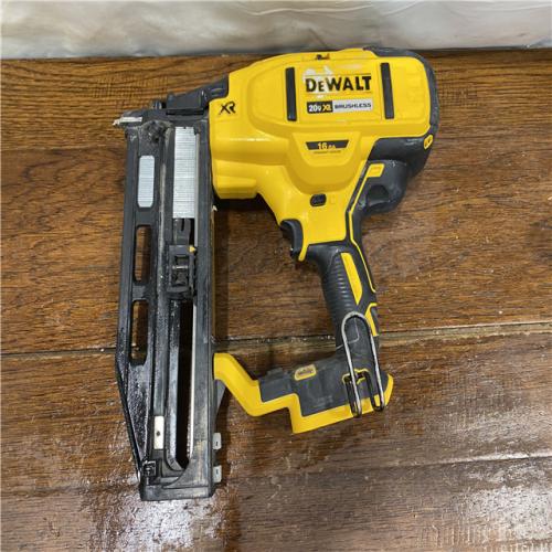 AS-IS DEWALT 20V MAX XR 16-Gauge Lithium-Ion Cordless Finish Nailer (Tool Only)