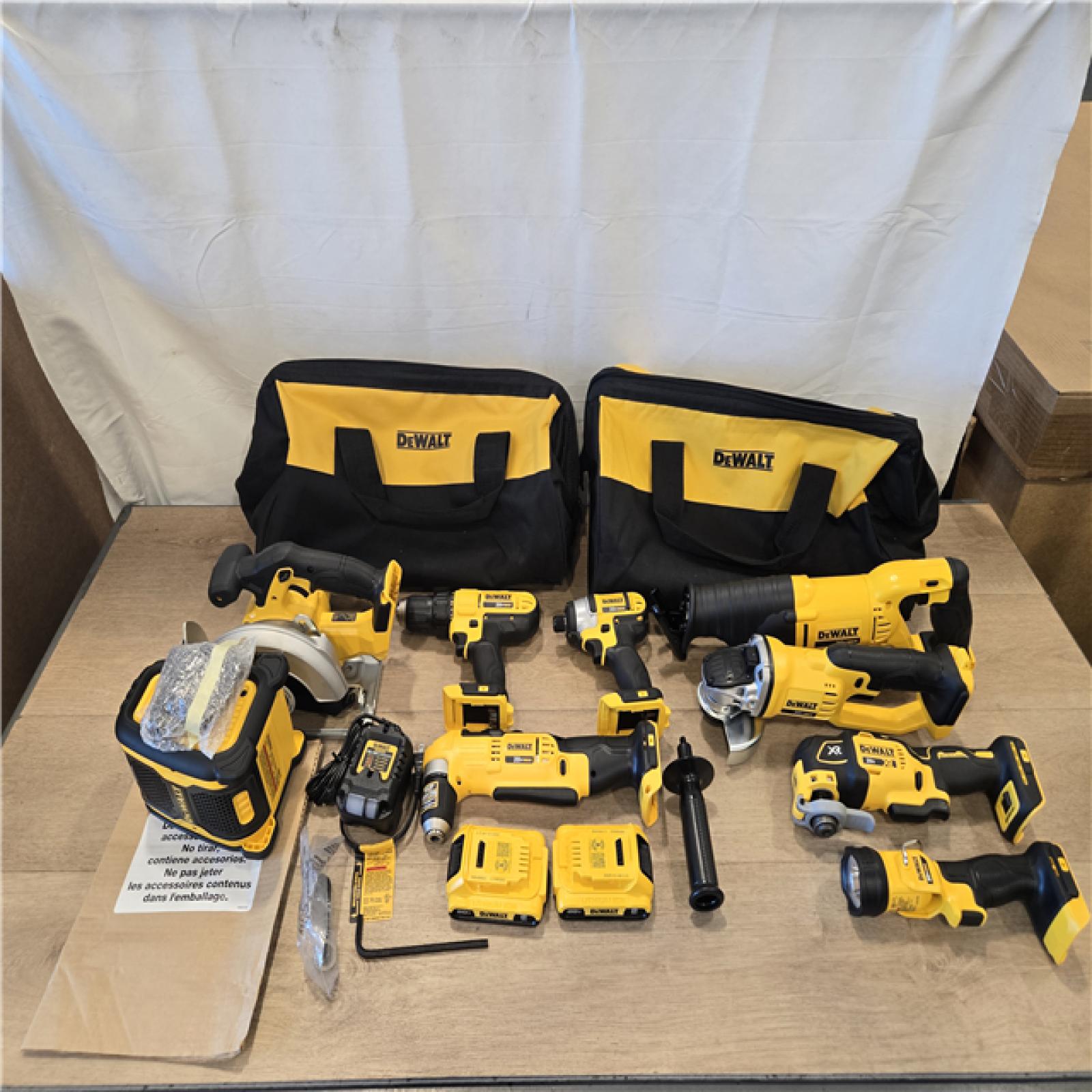 AS-IS Dewalt 20V MAX 9-Tool Power-Tool Combo Kit