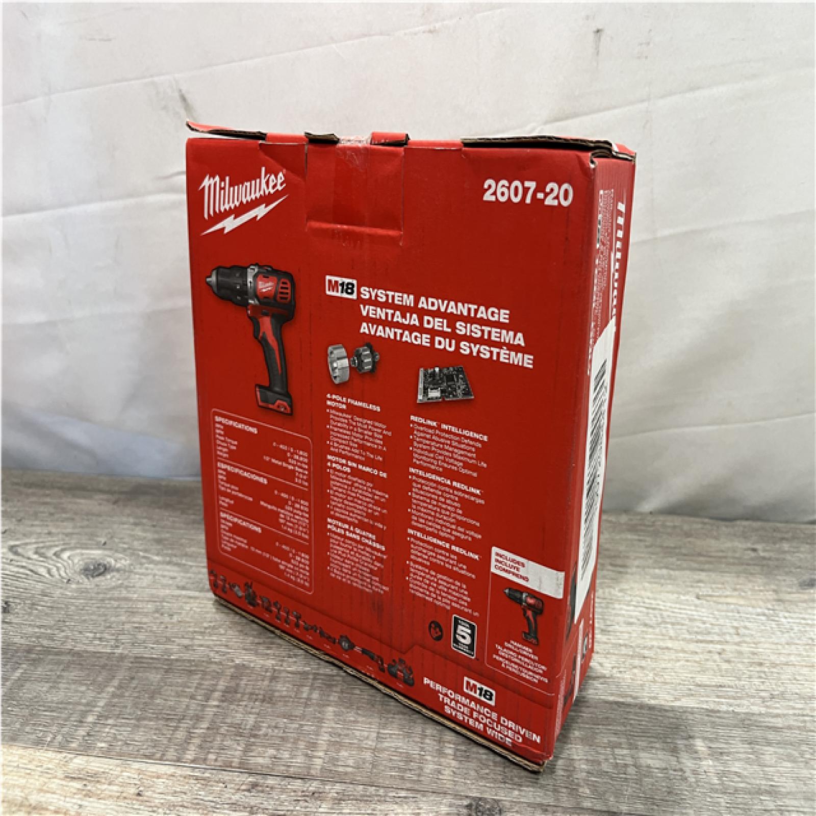 NEW - Milwaukee 18V Lithium-Ion Cordless 1/2 in. Hammer Drill/Driver (Tool-Only)