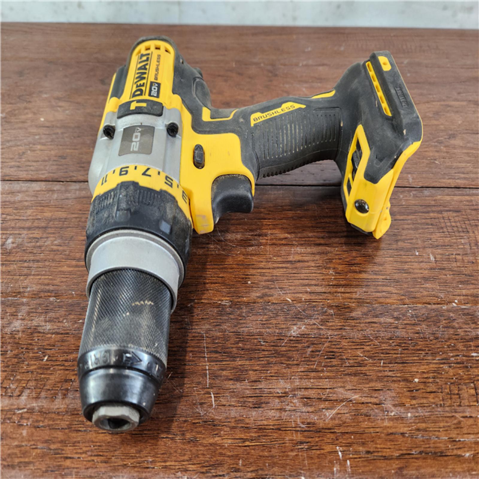 AS-IS Dewalt 20V MAX FLEXVOLT Advantage Brushless Cordless 1/2 Hammer Drill/Driver (Tool Only)