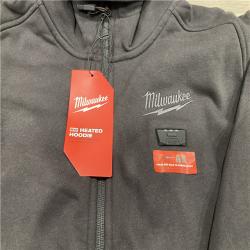 AS-IS Milwaukee Men's Large 12-Volt Lithium Ion Cordless Black Heated Hooded Jacket (Jacket Only)