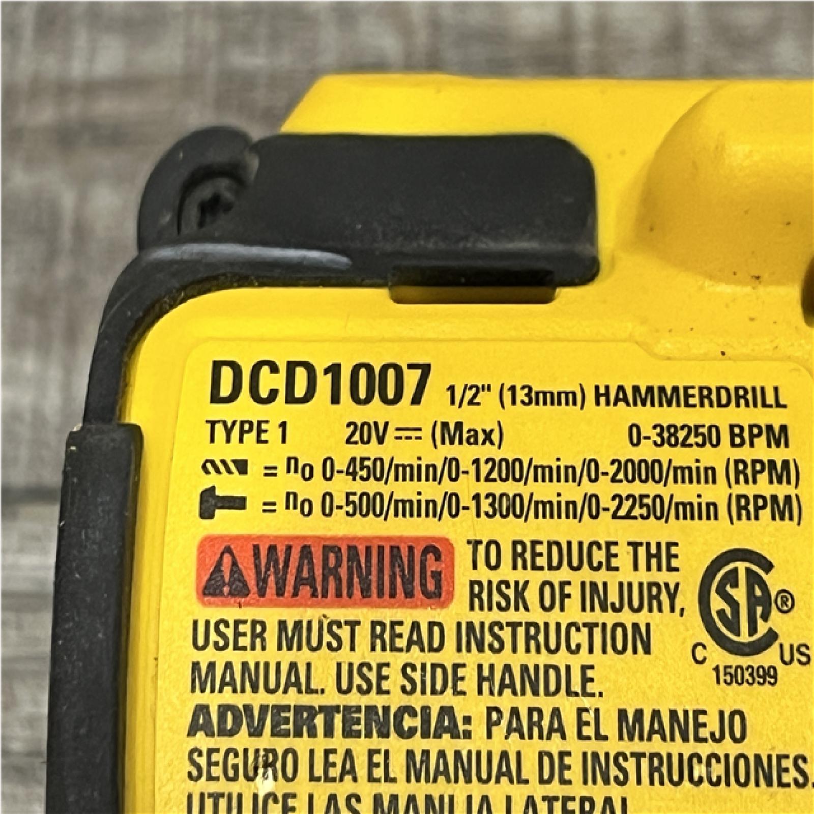 AS-IS DEWALT 20V XR Lithium-Ion Cordless Hammer Drill Kit