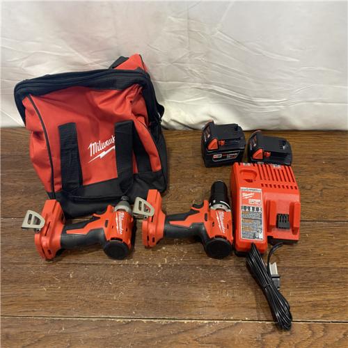 AS-IS Milwaukee M18 Compact Brushless 2-Tool Combo Kit