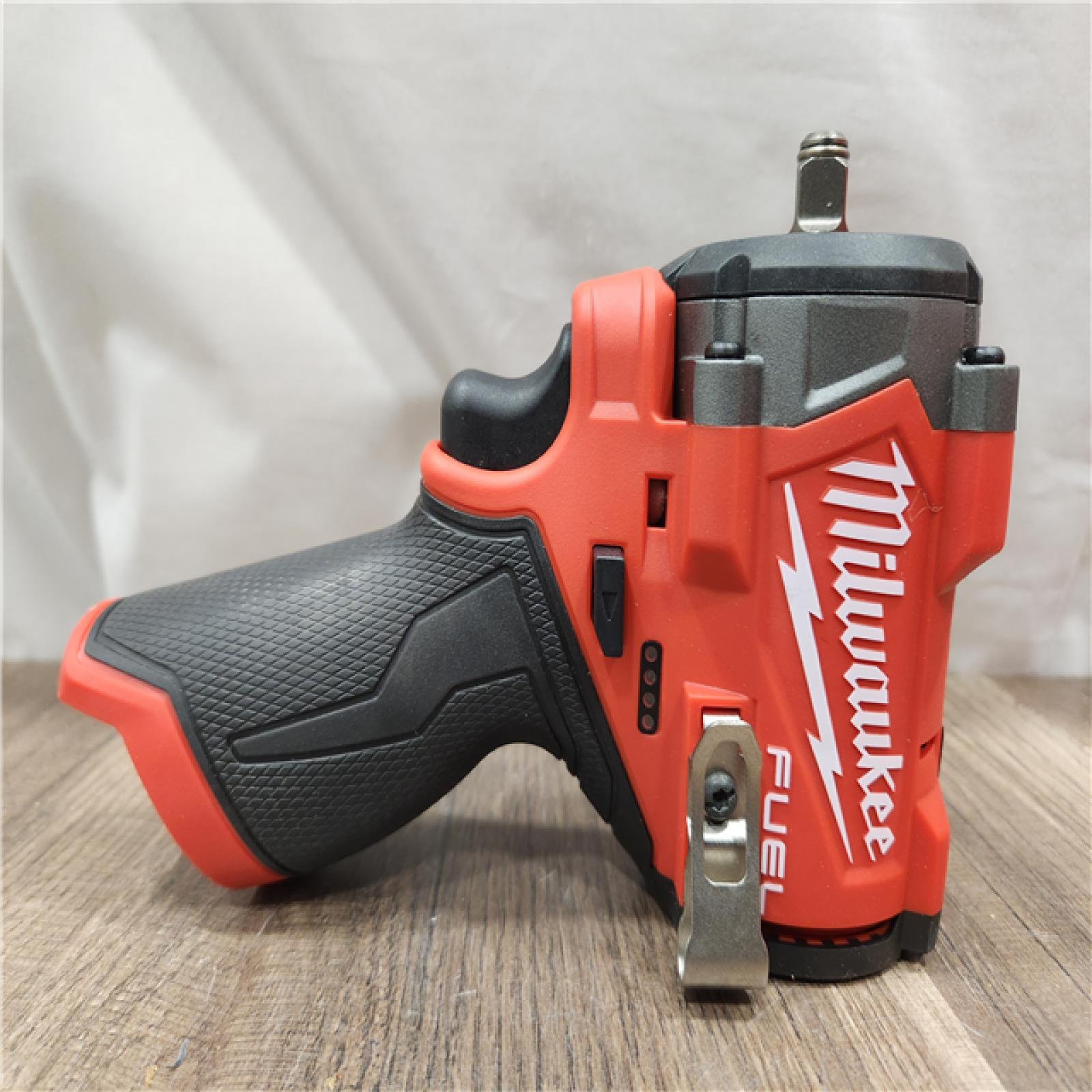 AS-IS- Milwaukee M12 FUEL M12 3/8 in. Cordless Brushless High Torque Impact Wrench (Tool-Only)