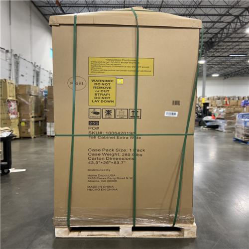 DALLAS LOCATION - Husky Extra Wide Heavy Duty 20-Gauge Steel Freestanding Garage Cabinet