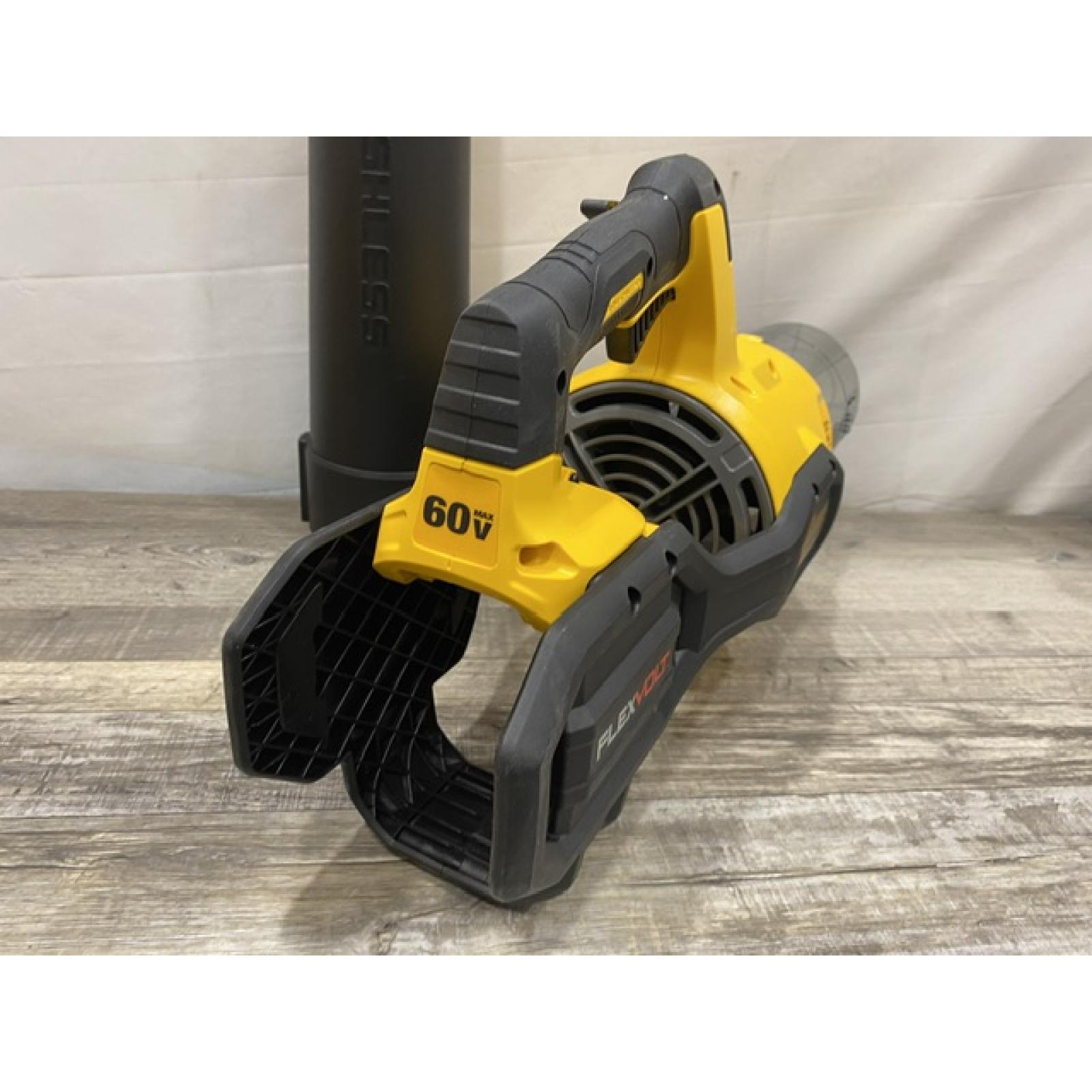 AS-IS DEWALT FLEXVOLT 60V MAX 125 MPH 600 CFM Brushless Cordless Battery Powered Blower Kit