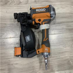 AS-IS RIDGID Pneumatic 15 Deg. 1-3/4 in. Coil Roofing Nailer