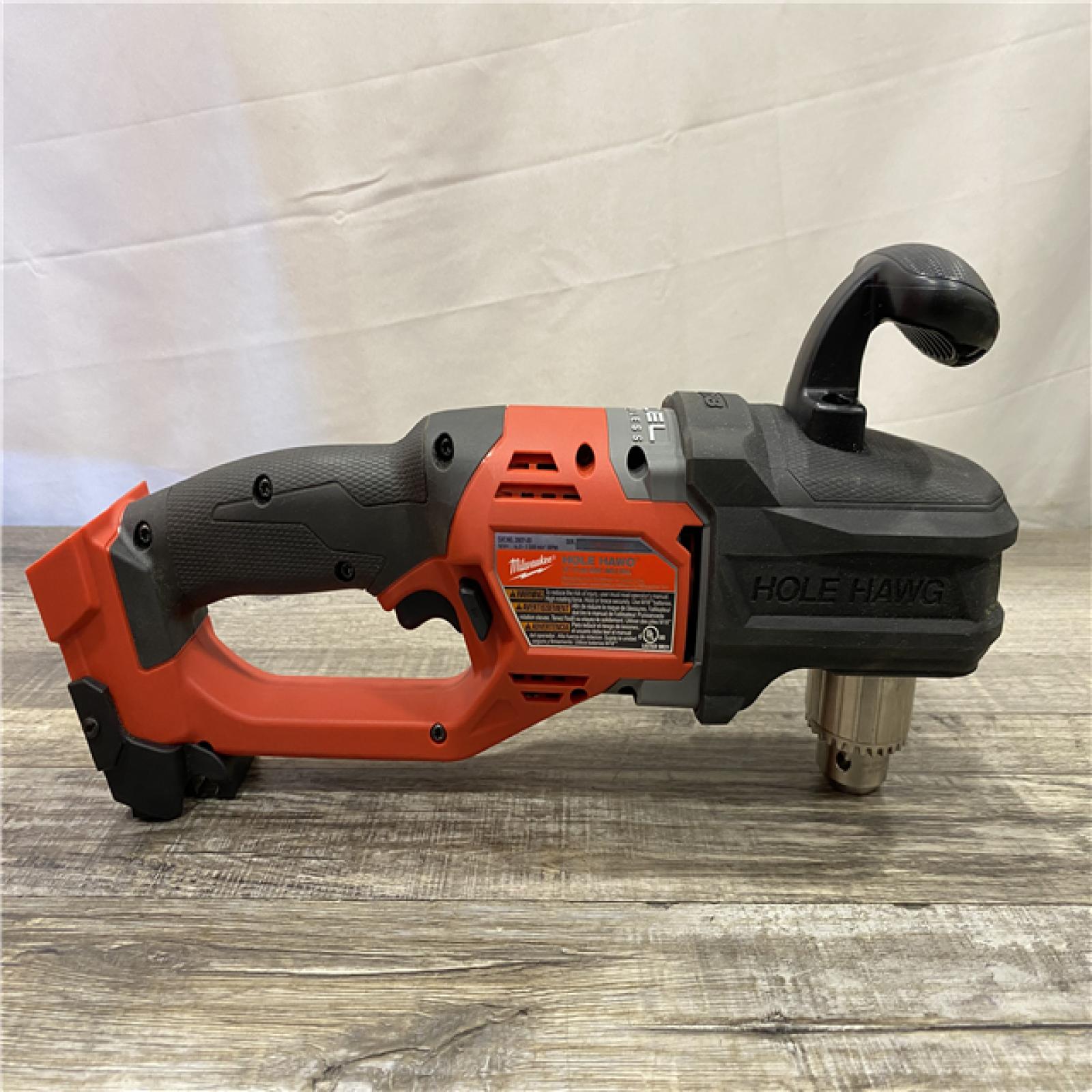 AS-IS Milwaukee FUEL GEN II 18V Lithium-Ion Brushless Cordless 1/2 in. Hole Hawg Right Angle Drill (Tool-Only)