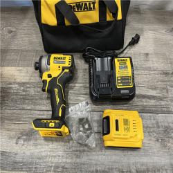 AS-IS DEWALT Atomic 20V Max Lithium-Ion Brushless Cordless Compact 1/4 in. Impact Driver Kit