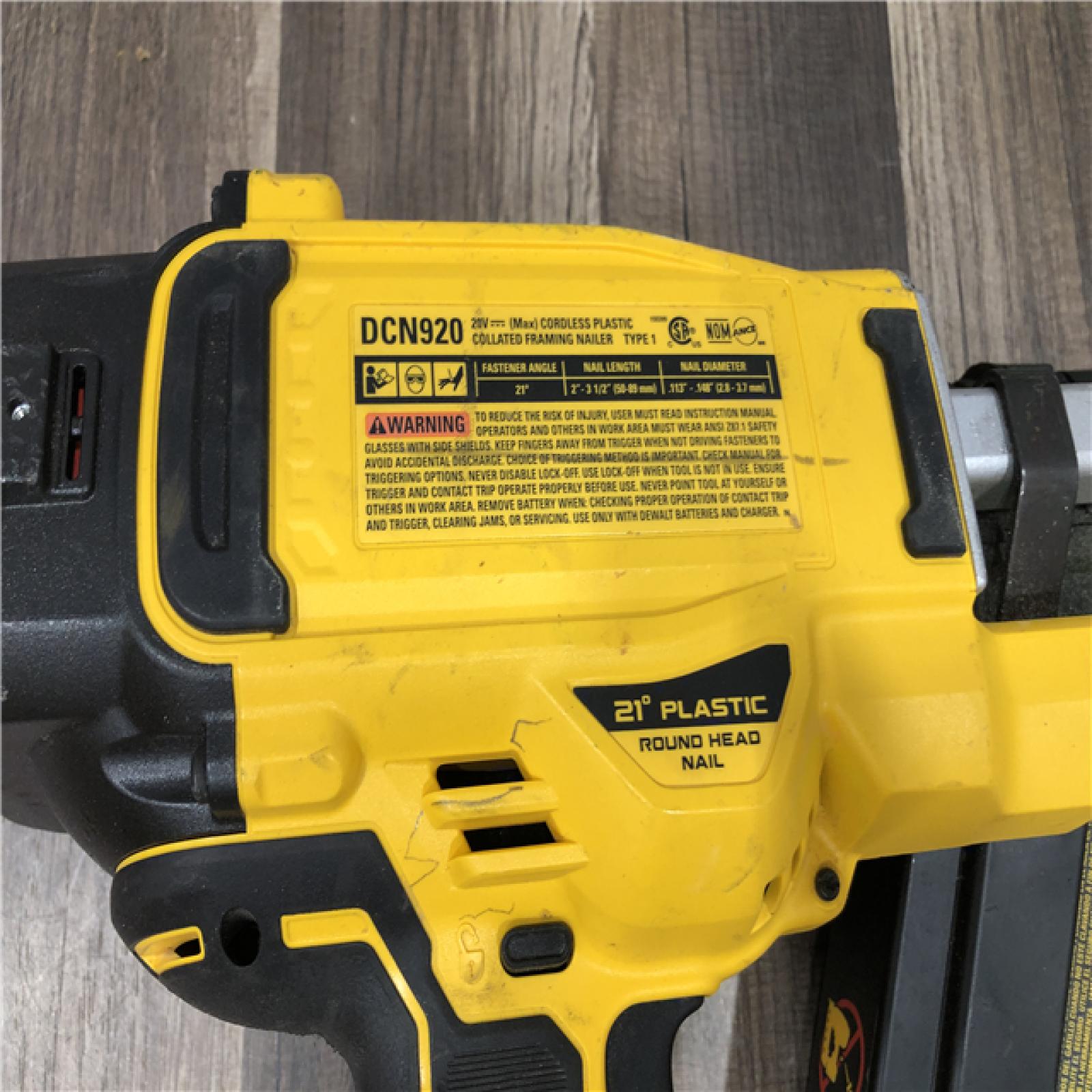 AS-IS DEWALT 20-Volt 21° Cordless Framing Nailer (Tool-Only)