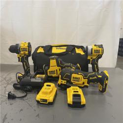 AS-IS- DEWALT 4 TOOL COMBO KIT W/ (2) BATTERY & CHARGER