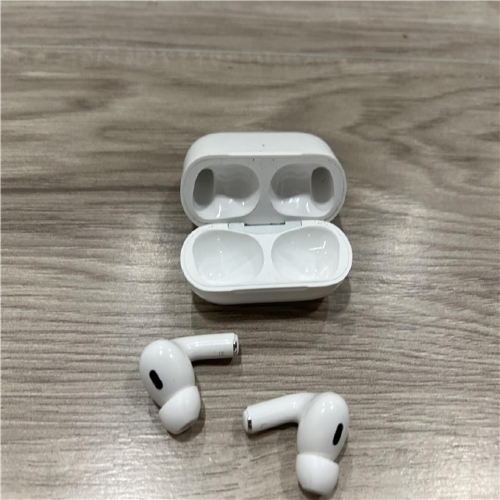 AS-IS Apple AirPods Pro (2nd Generation) with the USB-C MagSafe Charging Case
