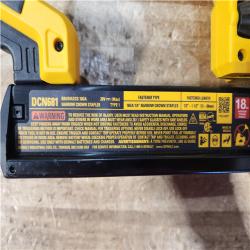 HOUSTON LOCATION - AS - IS DEWALT Cordless 18-Gauge Narrow Crown Stapler (Tool Only)