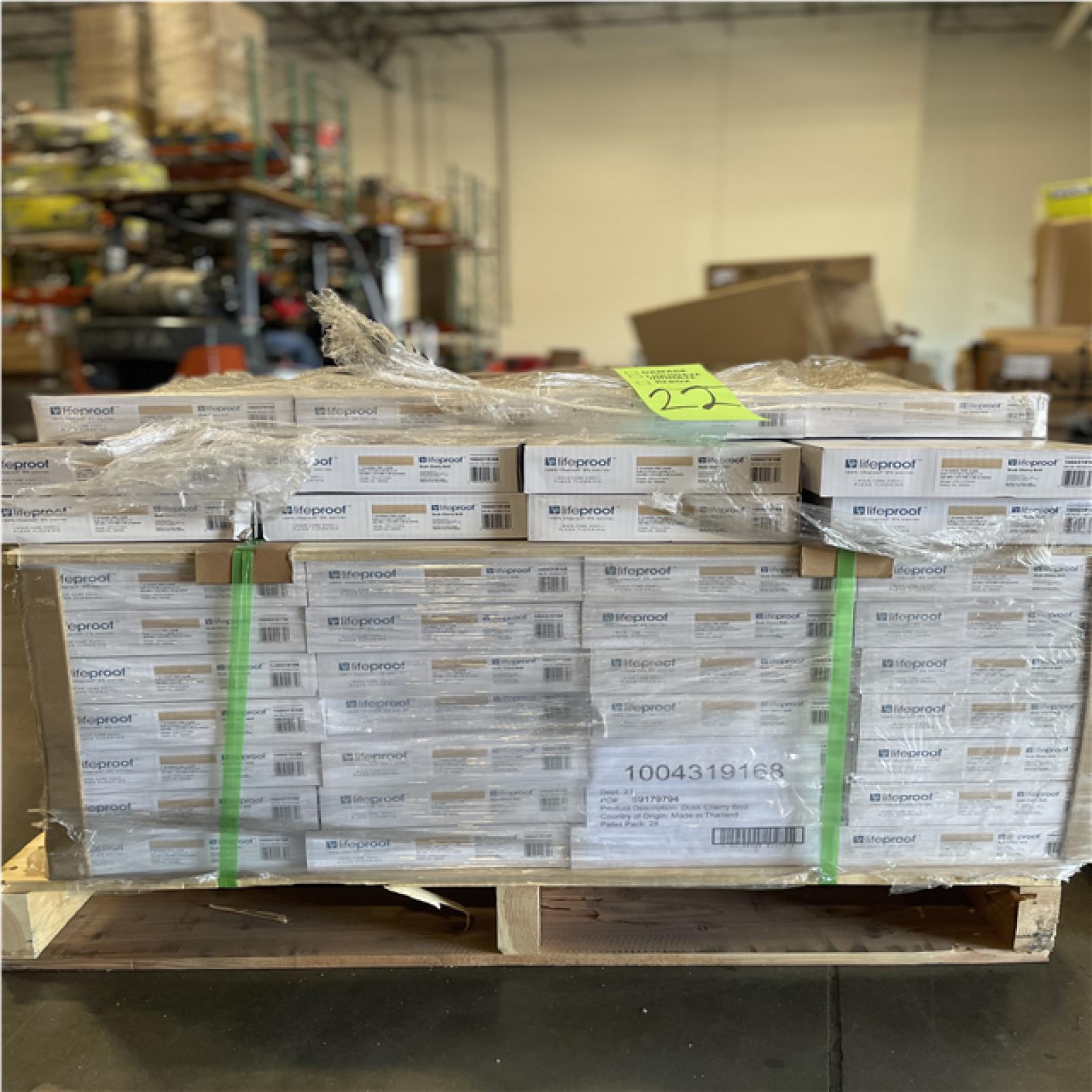 DALLAS LOCATION - Lifeproof Dusk Cherry 6 MIL x 8.7 in. W x 48 in. L Click Lock Waterproof Luxury Vinyl Plank Flooring (20.1 sqft/case) PALLET-(40 CASES)