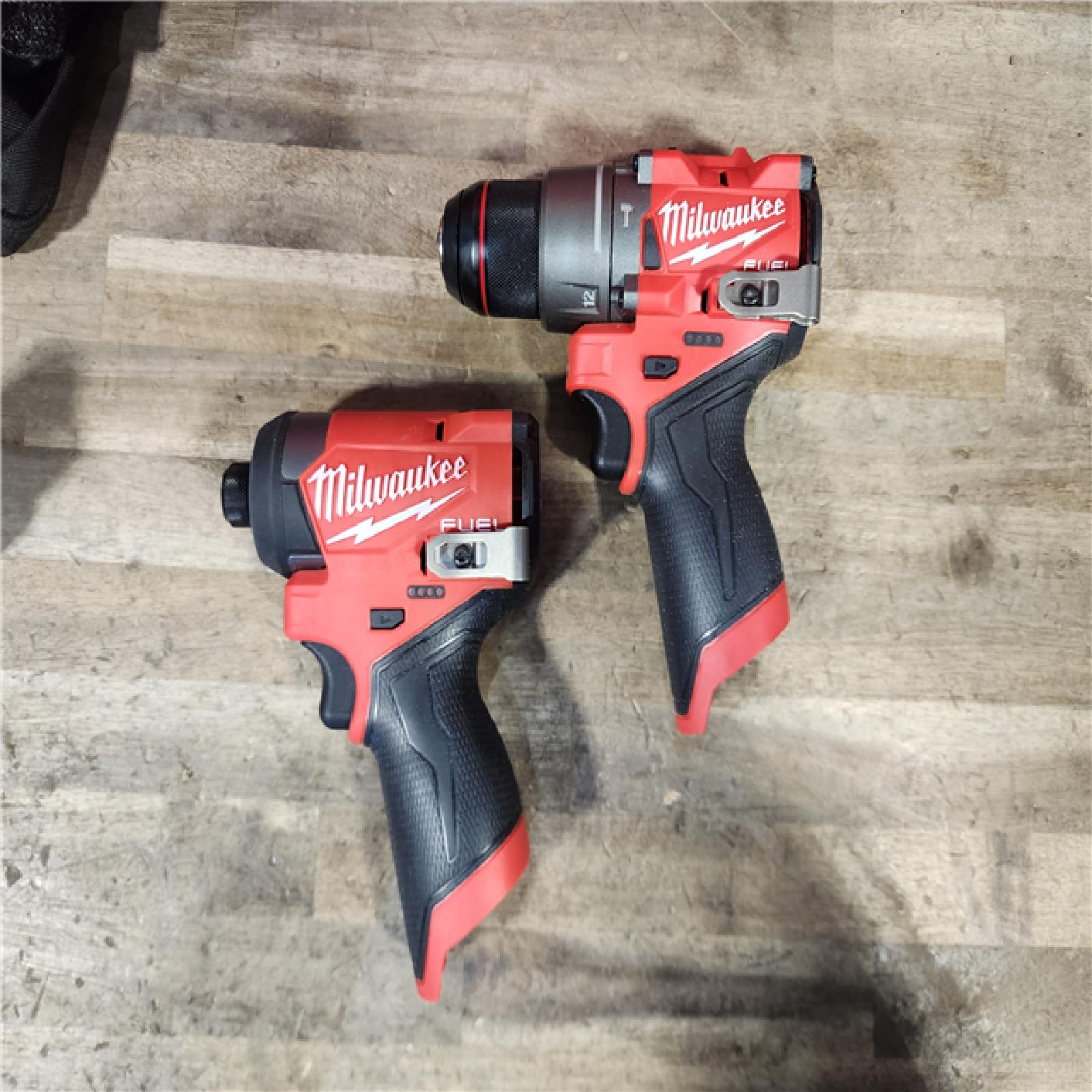 HOUSTON LOCATION - AS-IS Milwaukee 3497-22 12V Brushless Hammer Drill and Impact Driver Combo Kit