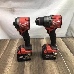 AS-IS Milwaukee FUEL 18V Lithium-Ion Brushless Cordless Hammer Drill and Impact Driver Combo Kit