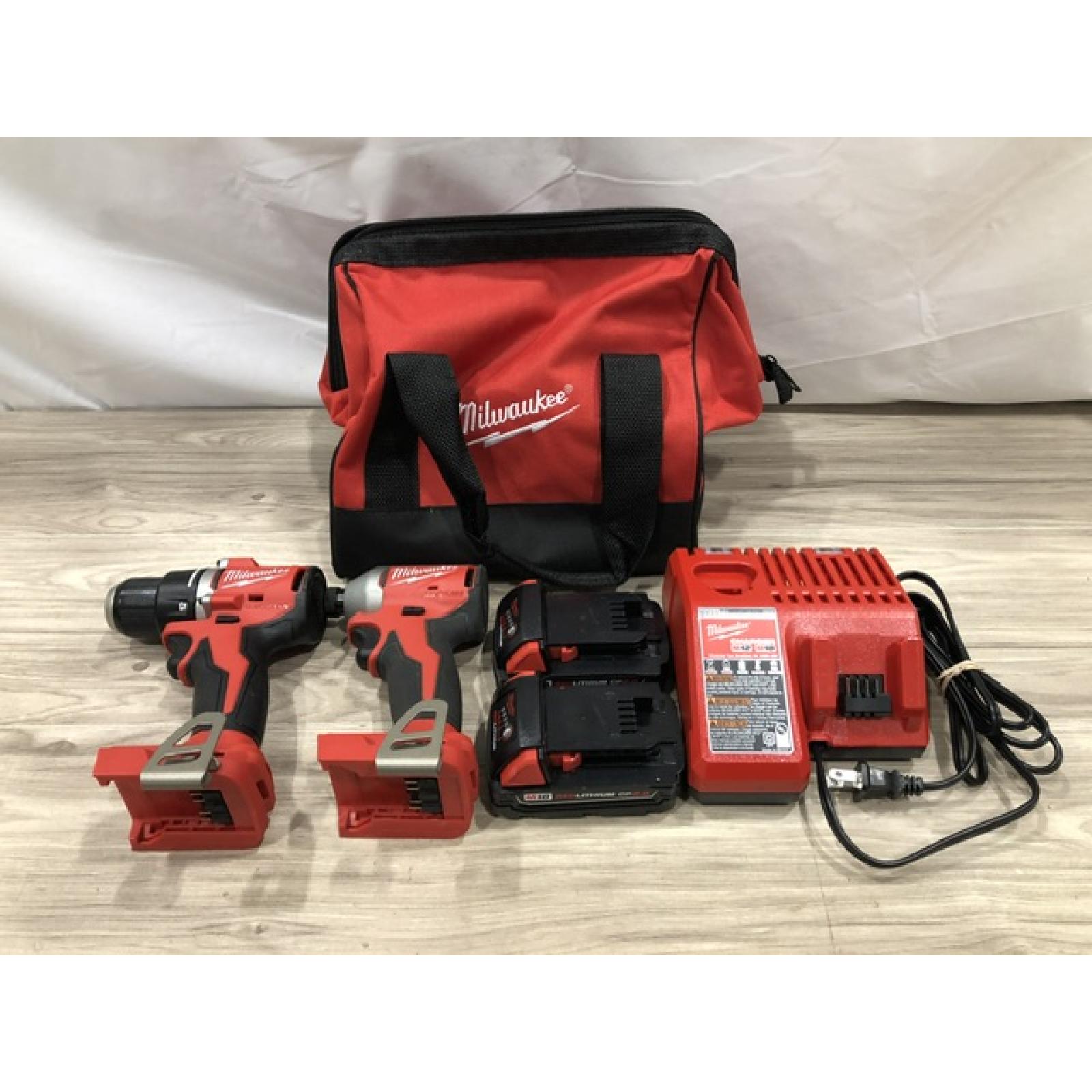 AS-IS Milwaukee M18 Compact 2-Tool Combo Kit