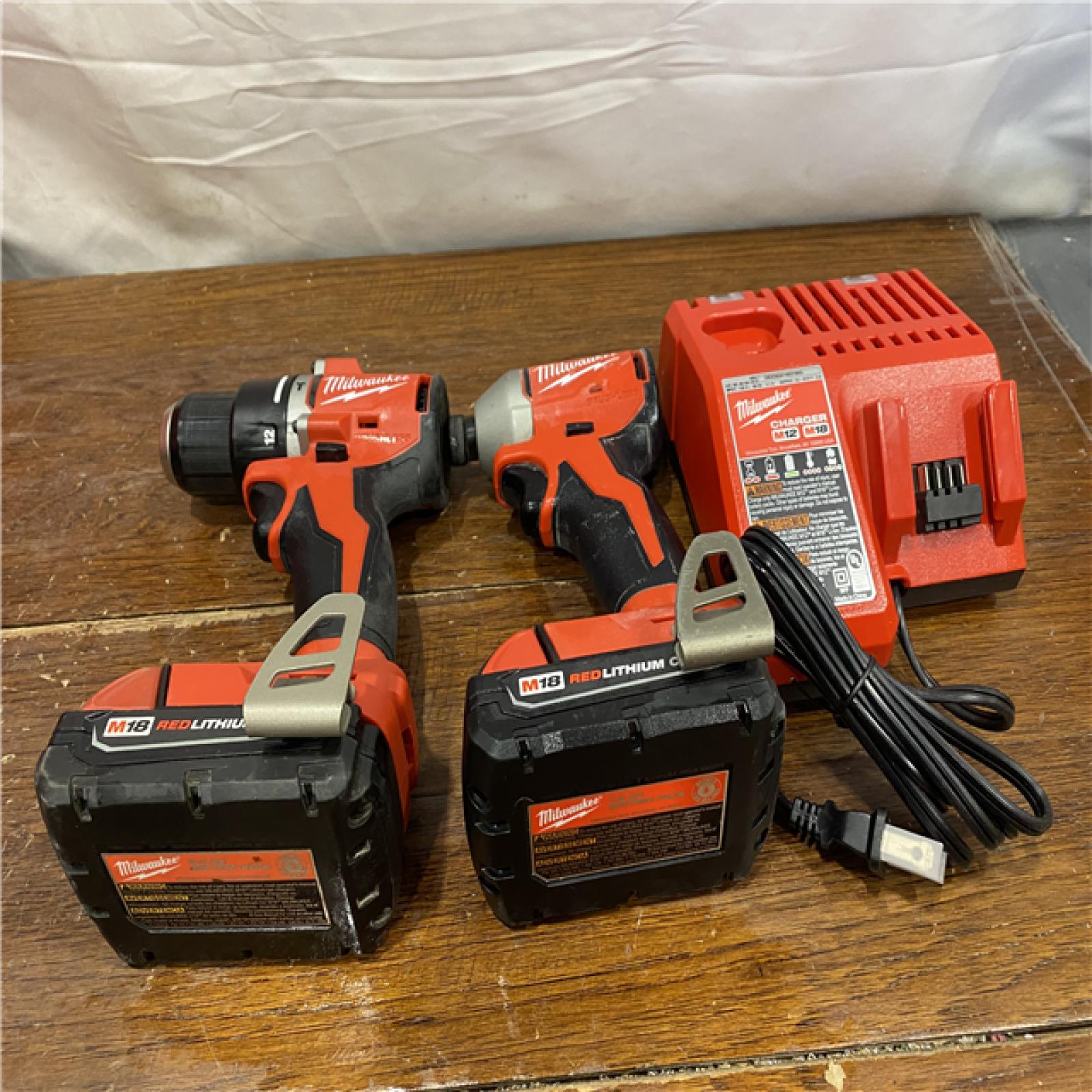 AS-IS Milwaukee M18 Compact Brushless 2-Tool Combo Kit
