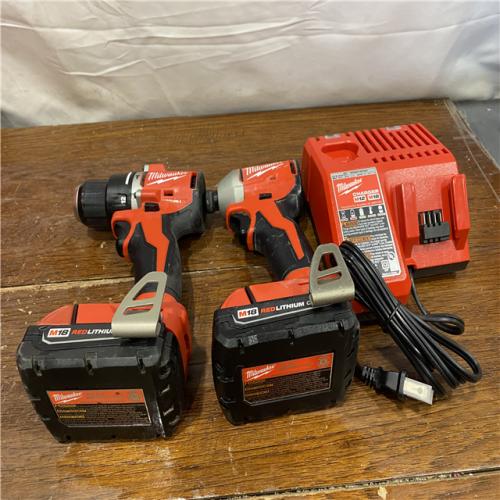 AS-IS Milwaukee M18 Compact Brushless 2-Tool Combo Kit