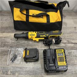 AS-IS DEWALT 20-Volt Maximum Lithium-Ion 3/8 in. and 1/2 in. Cordless Ratchet Kit