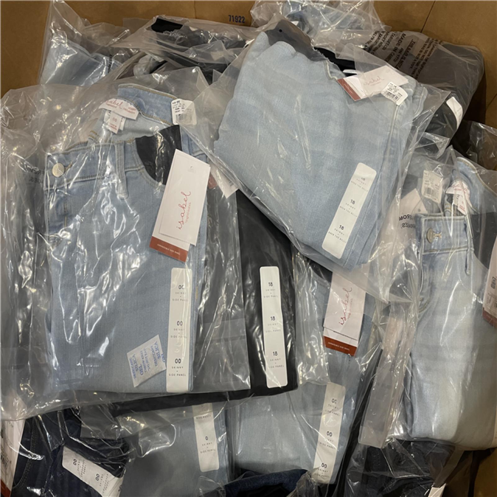 DALLAS LOCATION - BULLSEYE MIXED SIZES ISABEL MATERNNITY JEANS (250 UNITS)