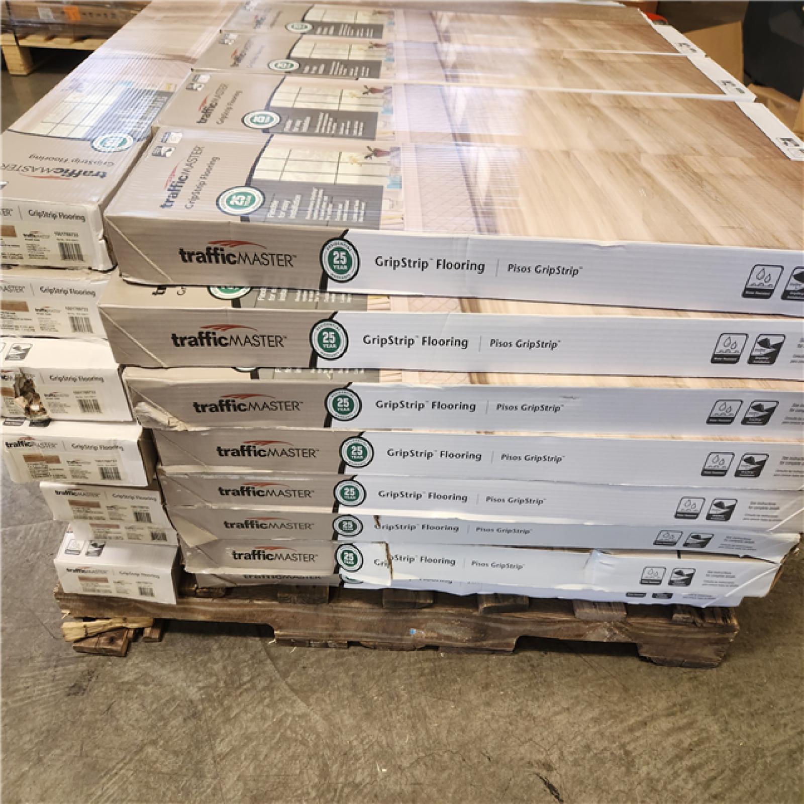 Phoenix TrafficMaster Khaki Oak 4 MIL x 6 in. W x 36 in. L Grip Strip Water Resistant Luxury Vinyl Plank Flooring (1 152 sqft/ 48 case)