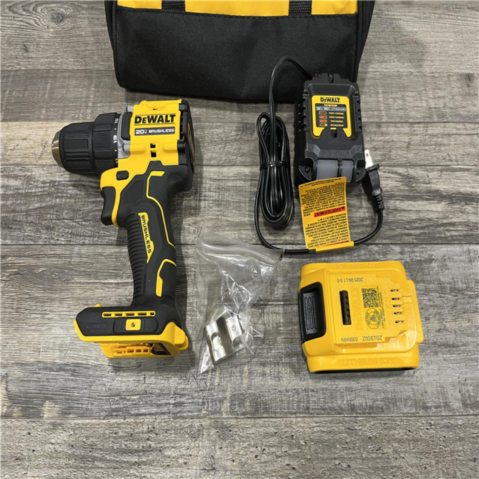 AS-IS DEWALT Atomic 20V Lithium-Ion Cordless Compact 1/2 in. Drill/Driver Kit