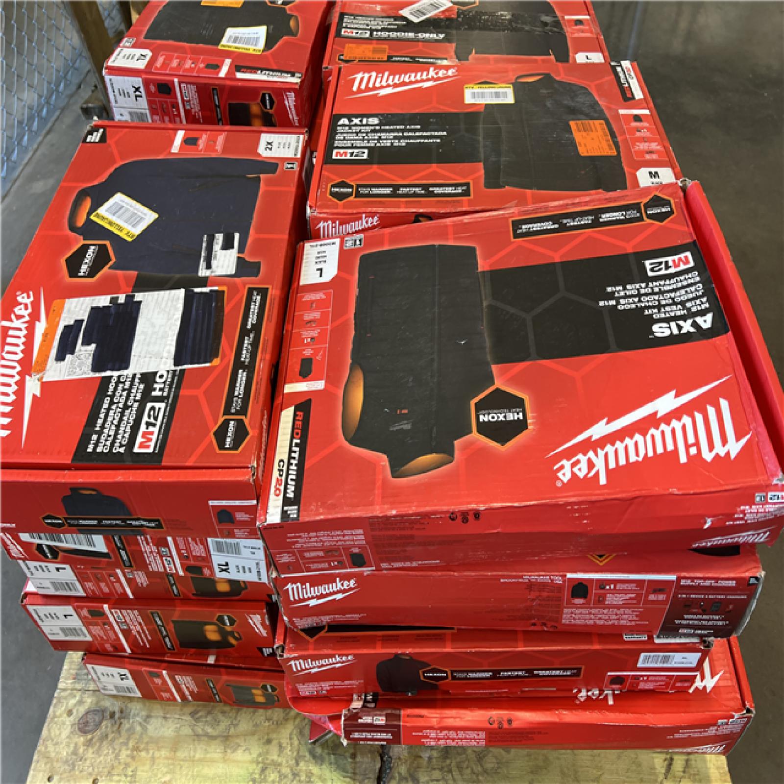 DALLAS LOCATION - AS-IS MILWAUKEE JACKET PALLET (25 COUNT)