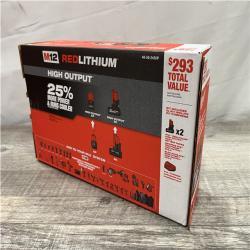 NEW - Milwaukee 12V Lithium-Ion XC High Output 5.0 Ah Battery Pack (2-Pack) Starter Kit with Charger