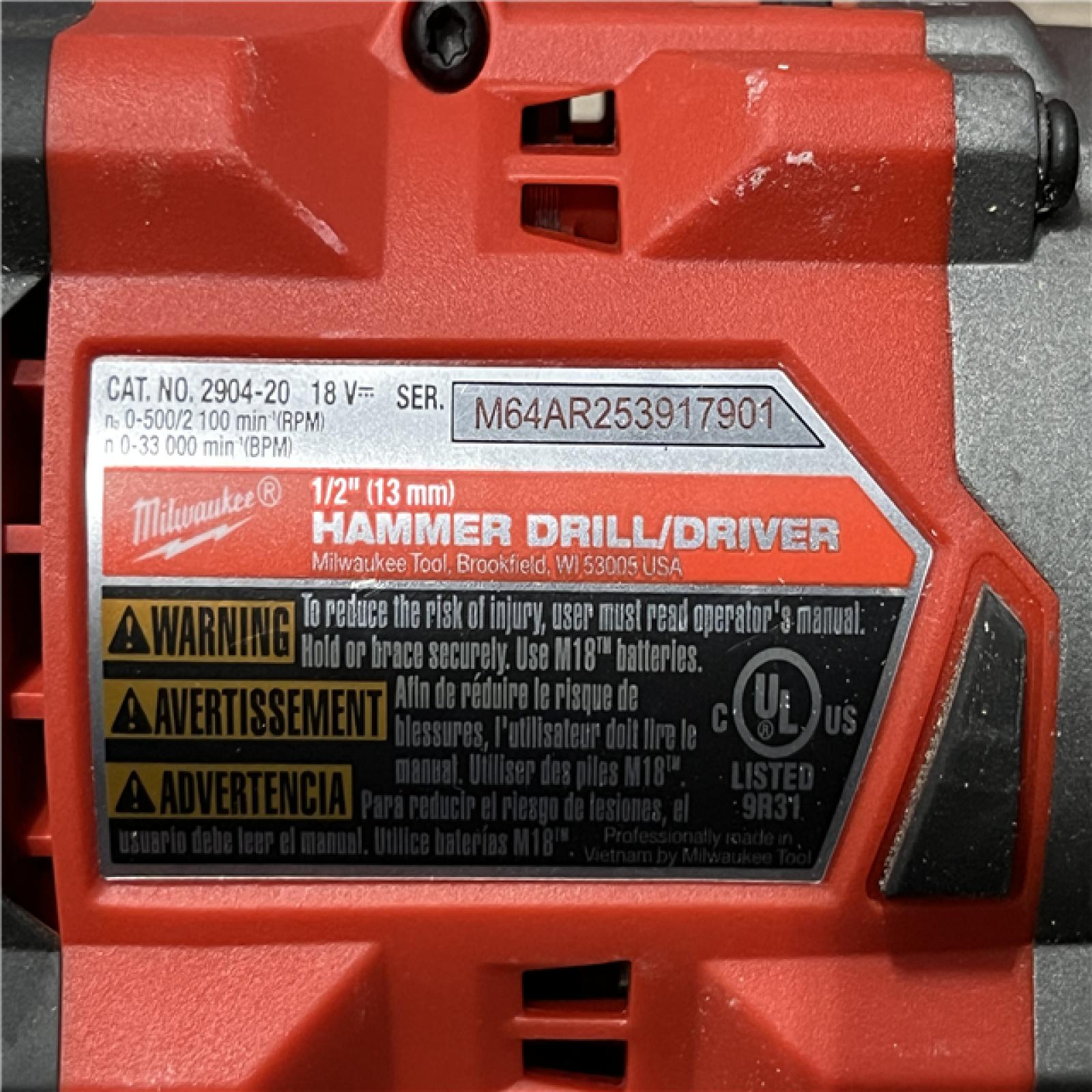 AS-IS Milwaukee FUEL 18V Lithium-Ion Brushless Cordless Hammer Drill and Impact Driver Combo Kit