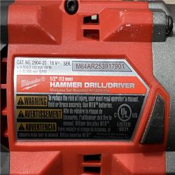 AS-IS Milwaukee FUEL 18V Lithium-Ion Brushless Cordless Hammer Drill and Impact Driver Combo Kit