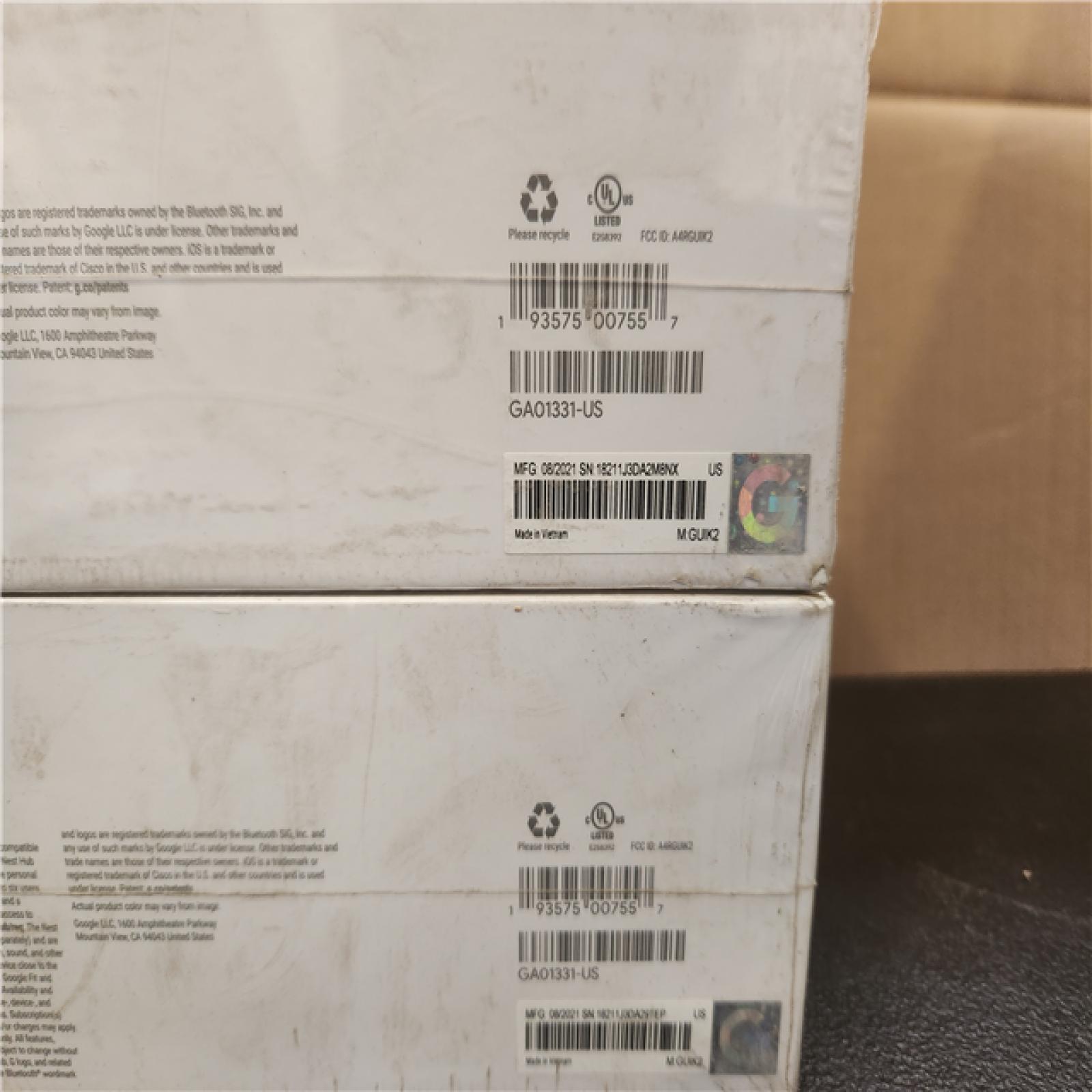 Phoenix NEW Google Nest Hub 2nd Gen - Smart Home Speaker and 7 in. Display with Google Assistant - Chalk 2-Pack (SEALED)