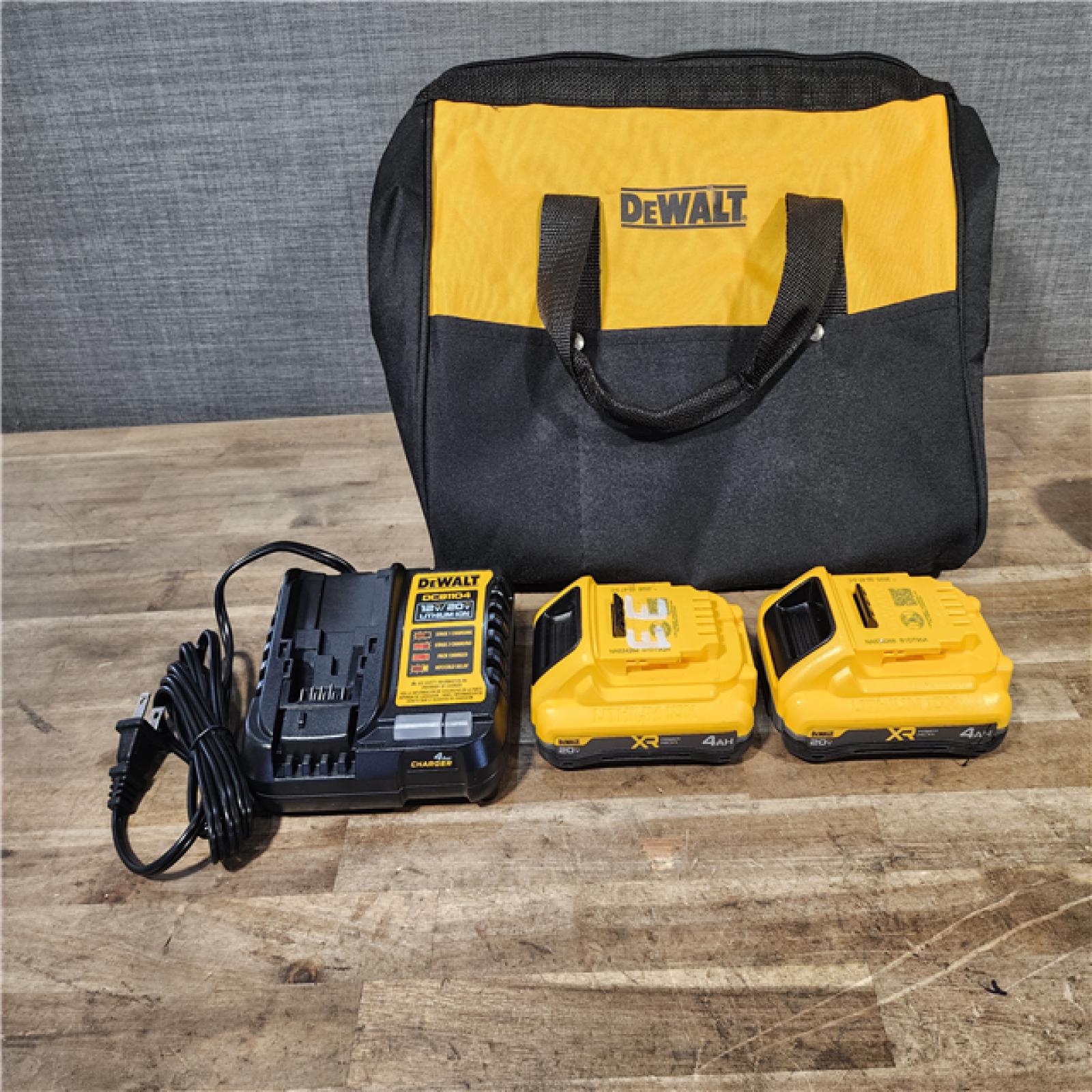 HOUSTON LOCATION - AS-IS DEWALT 2 TOOL COMBO KIT W/ (2) BATTERY & CHARGER