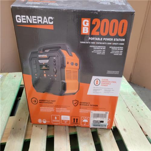 CALIFORNIA AS-IS GENERAC PORTABLE GENERATOR