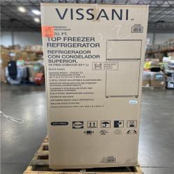 DALLAS LOCATION -Vissani 18 cu. ft. Top Freezer Refrigerator DOE in White