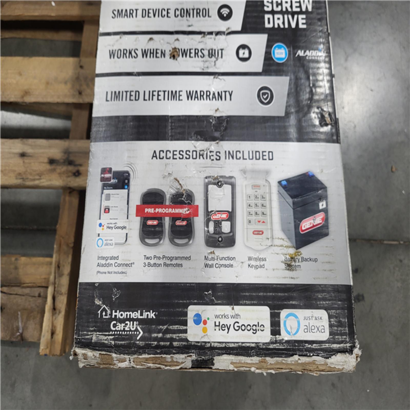 CALIFORNIA AS-IS LIKE NEW GENIE SCREW DRIVE GARAGE DOOR OPENER