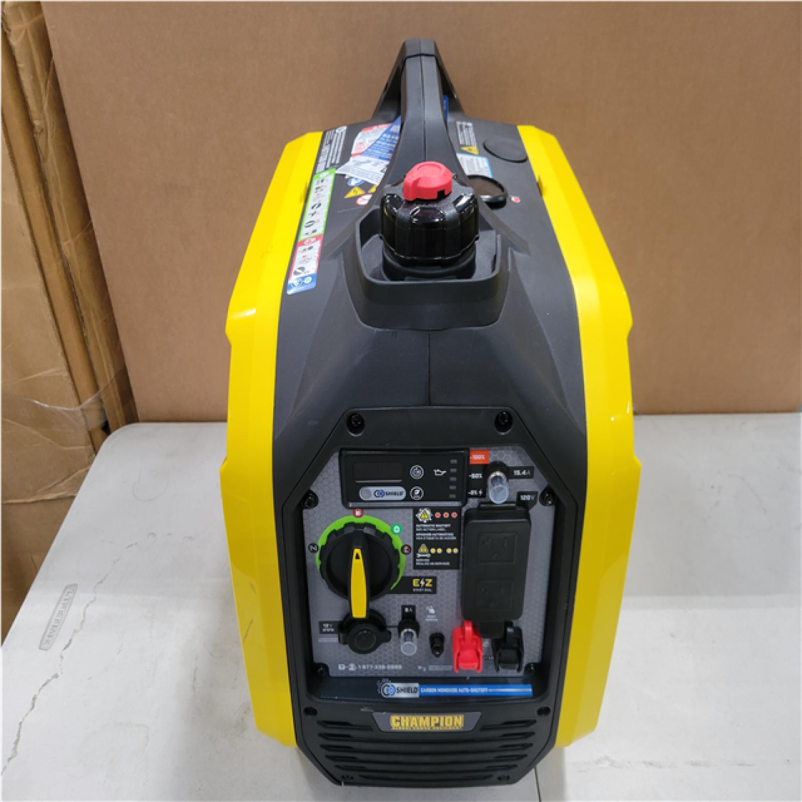 CALIFORNIA AS-IS CHAMPION 2500/1850-Watt Recoil Start Gasoline/Propane Powered Dual Fuel Inverter Generator with Quiet Technology and CO Shield